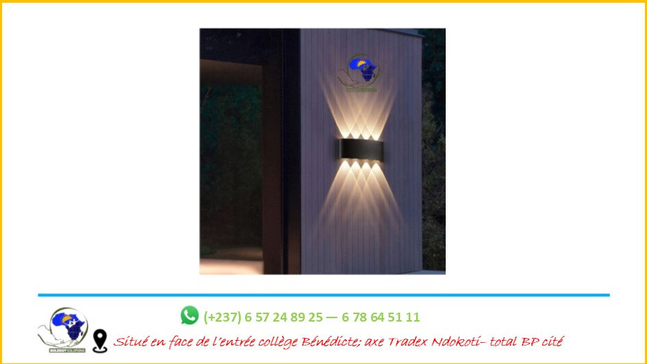 applique extérieur damier à 4 luminaires